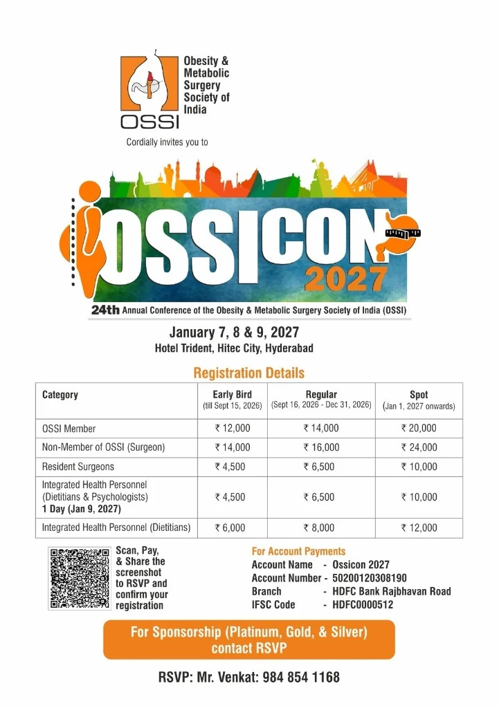 OSSICON 2027 registration poster with conference dates, venue and delegate fees